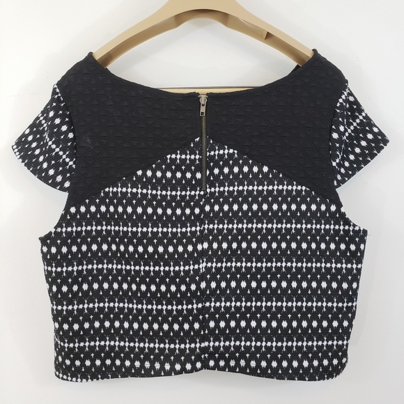 Jessica Simpson Crop Top | Textured Zip Back XXL - Picture 4 of 5